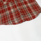Chrome Hearts Embroidered Leather Cross Detail Flannel Shirt