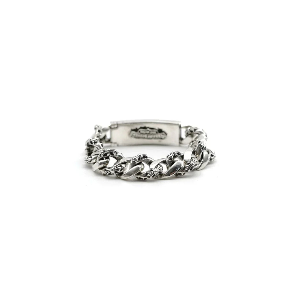 Chrome Hearts DAGGER ID FANCY LINK CLIP BRACELET -9